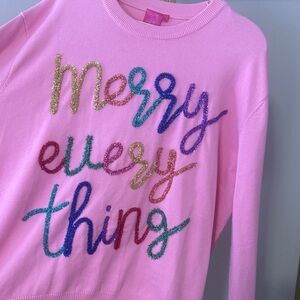 QUEEN OF SPARKLES Merry Everything Sweater